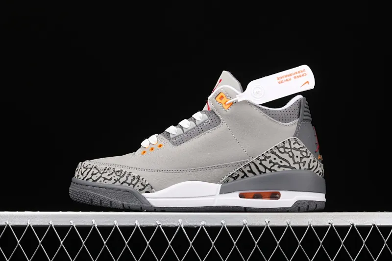 All categories Air Jordan Jordan series basketball shoes Air Jordan 3 J version Air Jordan 3 "Cool Grey" AJ3 Joe 3 Gray Wolf CT8532-012